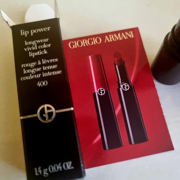 Giorgio Armani Lip Power Vivid Colour Lipstick & ×3 my way floral samples travel - Picture 3 of 6